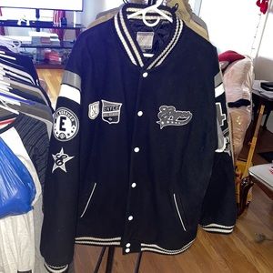 Enyce Black Wool Varsity Jacket XXL